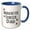 Blue/White, variant on 3drose, Manchester Terrier Dog Dad - Doggie by Breed - Muddy Brown Paw Prints - Doggy Lover Pet Owner Love, 11oz Mug