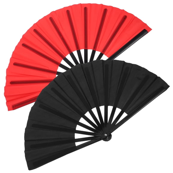 Zehuanyu 2pcs Folding Hand Fans Folding Fans Handheld Handheld Performing Accessory Chinese Kung Fu Hand Fan Foldable Hand Fan