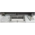 thumbnail image 4 of Kohler K-31466-1 Prologue 33" X 22" Undermount Or Drop In Stainless Steel Kitchen Sink -, 4 of 7