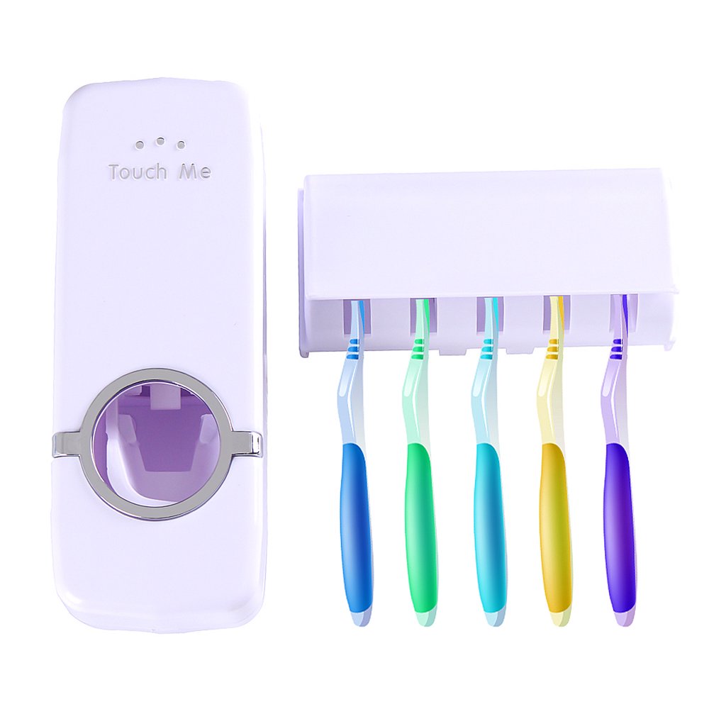 Simple Squeeze Toothpaste Dispenser + Wall Mounted Wall Stick