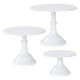 thumbnail image 1 of 3 piezas de soporte para tartas, soporte para tartas, soportes altos para tartas para mesa de postres, exhibición perfecta para bodas, graduación, blanco, 1 of 5