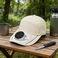 thumbnail image 6 of USB Solar-Powered Fan Hat, Solar Charging Sun Hat, LED Display Cooling Hat, Mesh Baseball Cap with Fan, Outdoor Sun Protection Hat for Men and Women （Beige）, 6 of 7