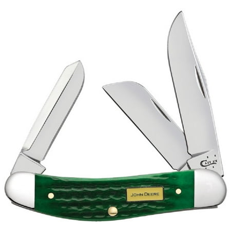 Sowbelly Case - CASE XX John Deere Jigged Green Bone Sowbelly Stainless Pocket Knife Knives