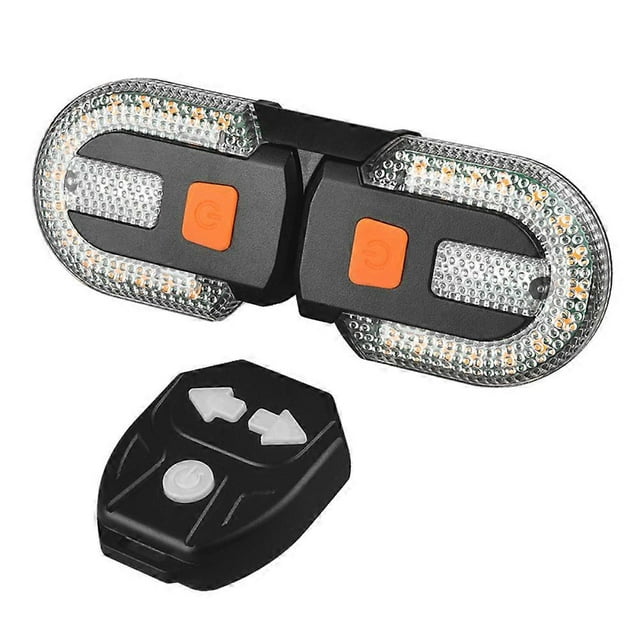 USB LED Bicycle Bike Indicator Rear Turn Signal Light Wireless Remote Tail Lamp