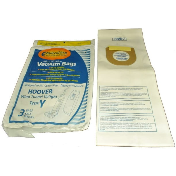 Type Y paper bags, Hoover vacuum cleaner Models 3PK 856