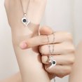 thumbnail image 5 of XUFLVPSEF 100 Languages I Love You Memory Necklace Projection Pendant Necklace for Women 2Pcs Love Heart Matching Pendant Necklace Set for Him and Her Couple Best Friends Promise Projection Jewelry, 5 of 8