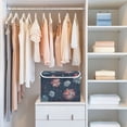 thumbnail image 4 of Yayeee Collapsible Cube Storage Bin with Lid Fabric Closet Decorative Basket with Handles, Starry Fireworks Pattern, 4 of 7