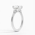 thumbnail image 2 of Dash Jewelry 14K White Gold Plated Rings - 1.9 Ct Cushion Cut Moissanite Wedding Rings - Wedding Promise Ring for Women's - Causal Daily Wear Ring for Women's - Special Occasion Ring for Her, 2 of 6