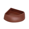thumbnail image 4 of Plato de agua para reptiles, comedero, comedero, accesorio para terrario, bebedero estable marrón rojizo, 4 of 8