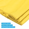 thumbnail image 3 of Uxcell 14"x5" Stretch Chair Sashes Bows Chair Bands Sashes with Buckle Slider Yellow 10 Pack, 3 of 5