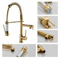 thumbnail image 2 of Dual Jet, 360° Rotating Tap, 2 Spray Modes, Hot & Cold Water, Space-Saving Pull-Out Design Golden Kitchen Faucet, 2 of 5