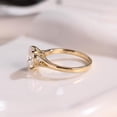 thumbnail image 3 of OM Jewels 2ct Moissanite Oval Cut Engagement Solitaire Ring 14k Yellow Gold Plated, 3 of 6