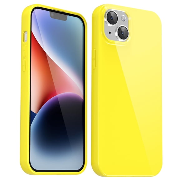 Funda para iPhone 14 Plus 6.7" Svanove, amarilla, de TPU