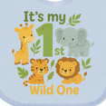 thumbnail image 4 of Inktastic First Birthday Safari Jungle Animals Boys or Girls Baby Bib, 4 of 4