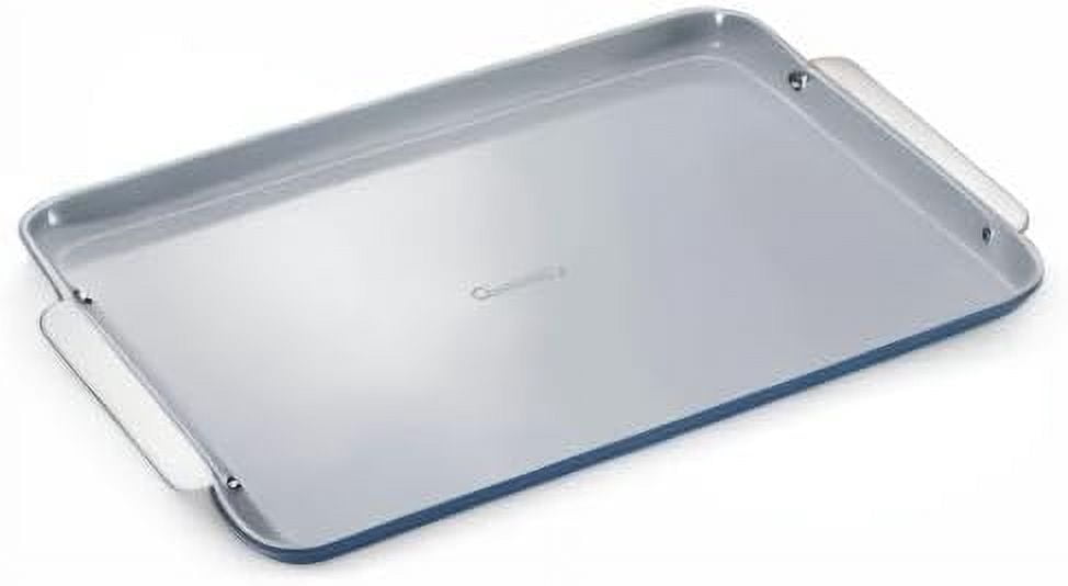 Caraway Non-Stick Ceramic Baking Sheet - Naturally Slick Ceramic Coating - Perfect for Baking, Roasting, and More - Large (18" x 13") - Navy