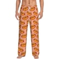 thumbnail image 2 of Lsque Cartoon Hot Dog Print Men's Pajama Pants, Lounge Pant - Comfortable Home Wear,Elastic Waistband, Stylish Design-X-Large, 2 of 9