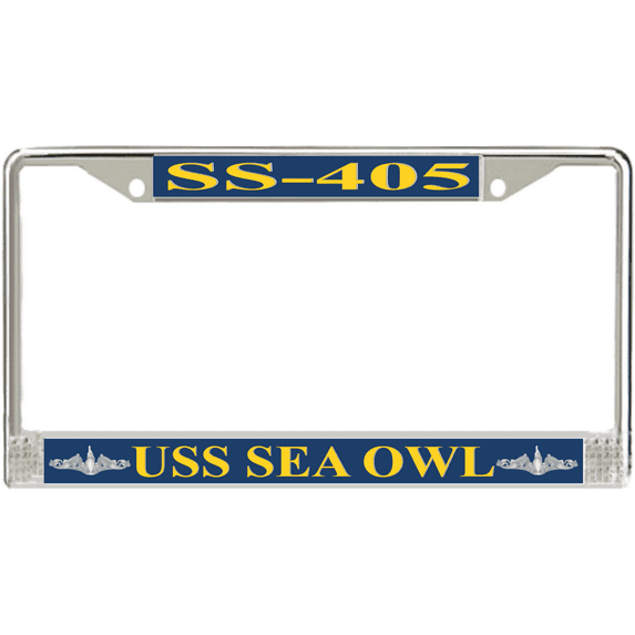 USS Sea Owl SS-405 License Plate Frame