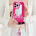 thumbnail image 3 of For iPhone 16 Pro Max/iPhone 16/iPhone 16 Pro/iPhone 16 Plus/15/14/13/12 Cute Cartoon Pink Case, Women Kids Fashion Mirror with Pendant Soft Silicone Shockproof Protective Phone Cover Gifts, 3 of 8