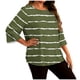 thumbnail image 3 of TaTaai Women's Gradient Print Long Sleeved T-shirt, Plus Size Round Neck Top, Lightweight Soft Design, All Seasons Wear, Casual Daily Party Work Dating Home Outfit Gift, 3 of 6
