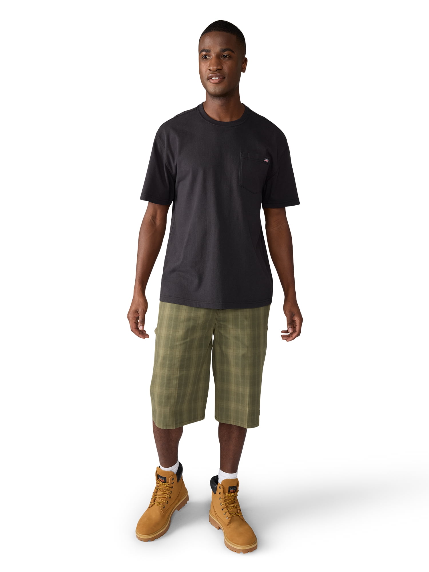 Men's Genuine Dickies 13" Plaid Short