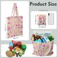 thumbnail image 4 of Spring Floral Reusable Tote Bag - Eco-Friendly & Spacious Foldable Grocery Bag, 4 of 6