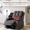 thumbnail image 6 of Oversized Electric Recliner Chair with Massage, Swivel Rocker & USB Charger for Living Room, 6 of 8