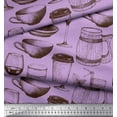 thumbnail image 2 of Soimoi Poly Georgette Fabric Jug,Wine Glass & Cups Print Fabric by Yard 42 Inch Wide, 2 of 3