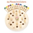 thumbnail image 4 of Juego de ajedrez con memoria Hirger Wooden para niños de más de 3 años, 4 of 9