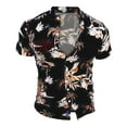 thumbnail image 3 of Mens Shirts Men's Hawaiianss Floral Shirts Button Down Tropical Holiday Beach Shirts Summer Shirts For Men, 3 of 7
