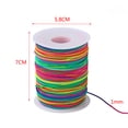 thumbnail image 4 of Gieenan 100m Rainbow Colourful Elastic Cord 1mm Thread Stretch String Craft for Beading Braiding DIY Jewelry, 4 of 6