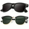thumbnail image 5 of 2pcs Polarized Glasses For Men And Women, Semi-Rimless Frame Driving Glasses, 5 of 5