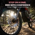 thumbnail image 5 of ESKUTE RT-X Electric Dirt Bike for Adults, 6500W Peak Motor, 53+ MPH Electric Motorcycle, 72V 30Ah Battery, 70-Mile Range, Hydraulic Dual Suspension, Off-Road E-Bike, Red, UL2849, 5 of 9