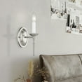 thumbnail image 2 of Livex Lighting Williamsburgh 1-Light Wall Sconce in Brushed Nickel, 2 of 10