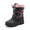 BLACK/PINK, variant on Kids Winter Snow Boots Boys & Girls Outdoor Waterproof Mid-Calf Boot Black Size 5