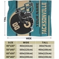 thumbnail image 4 of Custom Jacksonville Blanket Personalized Throw Blankets Name Number Gifts for Men Women Boy Football Style Decor, 4 of 6