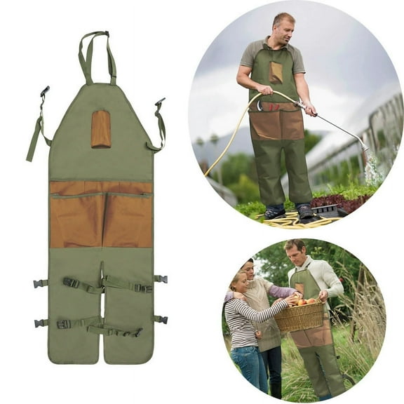 Eclytyku Garden Leg Protection Apron – Multi-Pocket Oxford Cloth for Landscaping & Horticulture