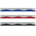 thumbnail image 1 of Westcott 12-Inch (30cm) Home & Office Wave Metal Ruler - Black/ Blue / Red-Red, 1 of 2