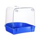 thumbnail image 3 of Baño para pájaros para jaulas, limpieza de bañeras para pájaros, suministros para mascotas, bañera, caja de baño para pájaros Azul, 3 of 8