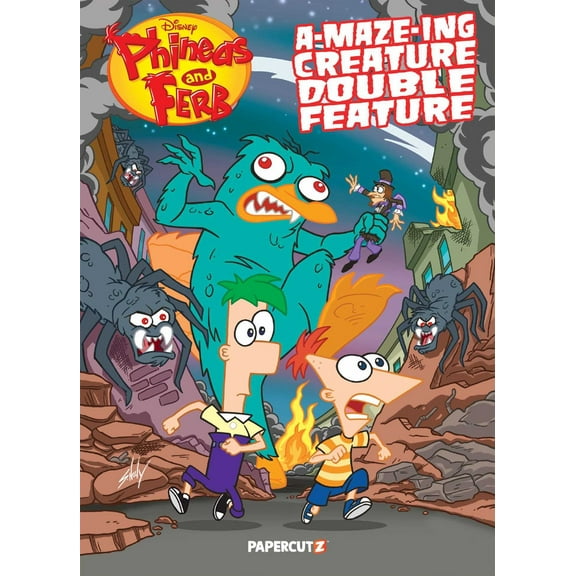 Phineas and Ferb's a-MAZE-Ing Creature Double Feature (Paperback)