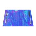 thumbnail image 1 of YFYANG Washable Heat-Resistant Placemats, 70% PVC/30% Polyester, Blue Watercolor Art Kitchen Table Mat, 12" x 18" 6 Pcs, 1 of 6