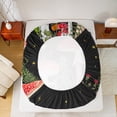 thumbnail image 5 of Homewish Green Tree Leaves Full Size Sheets 4-Piece for Female Men Women,Botanical Red Mushroom Breathable Bed Sheets,Starry Sky Lightweight Sheet Sets,Lightweight Room Decor, 5 of 7