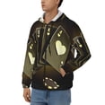 thumbnail image 3 of Honeii Casino Cards 1 Print Hoodies for Men, Pullover & Full Zip, Breathable Zip up Hoodie, Sweatshirt-Large, 3 of 5