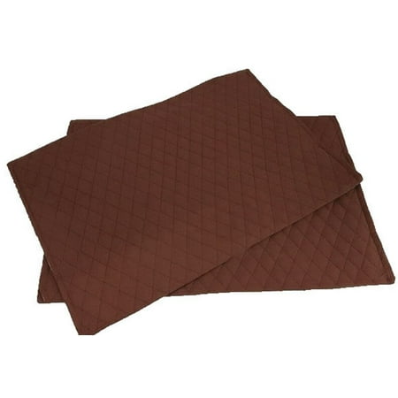 

Quilted Placemats by Penny s Needful Things (Rectangle - Set of 10) (Chocolate Brown)
