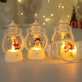 thumbnail image 4 of Christmas Decorative Light Portable Santa Snowman Christmas Tree Led Lantern Lamp With Hanging Ring, 4 of 9