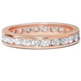 thumbnail image 2 of Pompeii 1 1/2ct Channel Set Diamond Eternity Ring 14K Rose Gold (H/I,I1-I2), 2 of 3