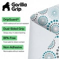 thumbnail image 3 of GORILLA GRIP Shelf Liner for Kitchen Cabinets Non Adhesive Drawer Liners DripGuard 12x120 Inch Turquoise, 3 of 10