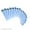 Blue, variant on Ear Tapers Stretching Kit Tapers 18pc With O Ring 14g-00g