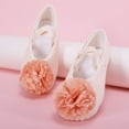 thumbnail image 5 of Abomasnow Girls Flower Crisscross Elastic Strap Split Sole Ballet Dance Shoes Casual Breathable Shoes, 5 of 9