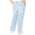 thumbnail image 3 of Celebrity Pink Juniors and Juniors Plus Wide Leg Seamed Cargo, Sizes 2-24, 3 of 4