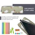 thumbnail image 5 of Fotbe Funny Chicken Pattern Leather Pencil Case, Pencil Pouch with Durable Zipper, Compact and Stylish Organizer for Stationery, Art Supplies, Travel Essentials, 5 of 7